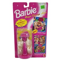 VINTAGE 1993 BARBIE MAGIC CHANGE HAIR CURLY WIG + ARTIST HAT MATTEL NEW ... - £18.59 GBP