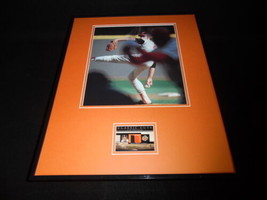 Jim Palmer 16x20 Framed 2 Color Game Used Jersey &amp; Photo Display Orioles - $79.19