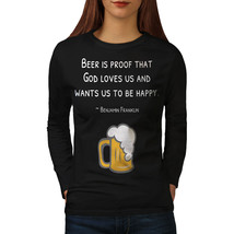 Beer Good God Love Tee Festive Women Long Sleeve T-shirt - £11.79 GBP