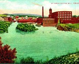 St Croix Cotton Mill Calais Maine ME 1923 DB Postcard - $5.08