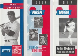 7 Boston Red Sox Schedule Brochures Roger Clemens Pedro Martinez Jose Canseco + - £6.31 GBP