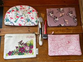Lot of Aveda Linen w Pink Flowers Simply Gilded White w Pink Flowers &amp; Birds &amp; - £9.06 GBP