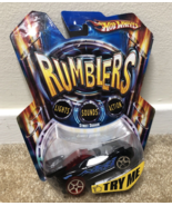 Hot Wheels Rumblers Rev Rocker Lights -Sounds -Action/ Street Shaker Blu... - $25.72 CAD