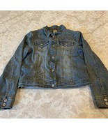 Limited Too Denim Jean Jacket Stretch Denim Girls Size Medium - $20.24