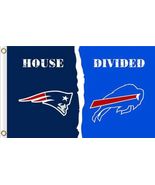 New England Patriots and Buffalo Bills Divided Flag 3x5ft - $20.99