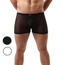 Male Underwear Sheer Men Sexy Boxer Underwear - £5.57 GBP