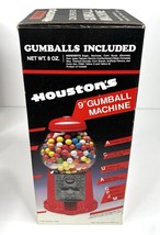 Vintage Houston’s Gum Ball Machine 12&quot; With Glass Globe - $503.97 MXN