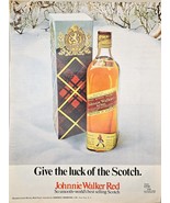 JOHNNIE WALKER RED-Smooth World&#39;s Best Selling-1972 Vintage Print Ad - $10.16