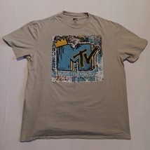 Music Television MTV Splash Paint Men’s T Shirt Ivory Size XL From 2022  - €8,09 EUR