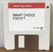 Vtg 1992 Adobe Type Library Smart Choice Forte Macintosh Mac Apple Flopp... - $29.99