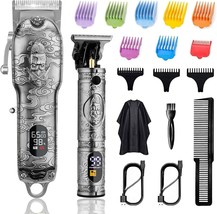 Soonsell Hair Clippers For Men T-Blade Trimmer Set,Barber, Lcd Display(S... - £56.74 GBP