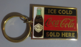 Coca-Cola Metal Key Chain Ice Cold Sold Here 1998 - £4.35 GBP