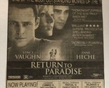 Return To Paradise Vintage Movie Print Ad Vince Vaughn Joaquin Phoenix T... - £4.74 GBP
