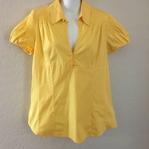 Notations Women&#39;s Yellow Shirt Blouse Collar Size XL Ex Large - £19.65 GBP