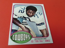 1976 Topps Ed &quot;Too Tall&quot; Jones Rookie Nm / Mint Cowboys Football #427 - £71.93 GBP