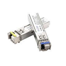 One Pair of 1.25G SFP Bidi Single Fiber Transceiver 1310nm/1550nm SMF LC Connect - £40.71 GBP