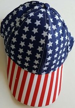 Patriotic American USA Caps Hats One Size Fits Most, Stars & Stripes - £2.31 GBP