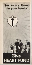 1959 Print Ad Give To The Heart Fund for Every Heart in Your Family - £7.64 GBP
