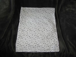 Rosie Pope Baby White Gray Polka Dot Cotton Flannel Receiving Blanket - £15.81 GBP