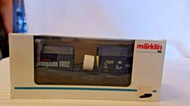 HO Scale Marklin #84693 Marklin Magazine Box Car 1992 With Paper Rolls Blue BNOS - £39.96 GBP