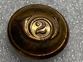 SPANISH AMERICAN WAR, 2nd INFANTRY REGIMENT, SPANISH BUTTON FROM CUBA - $10.00