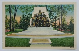 Postcard Alabama State Memorial Gettysburg Pennsylvania USA Vintage A2 - $11.94