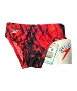 Speedo Swimwear Kids Youth Boys Red  Swim Briefs Size 24/ 6 Years Old New - $14.99