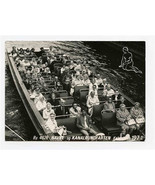 1972 Copenhagen Denmark Canals Boat Trip Group Real Photo Postcard  - £13.76 GBP