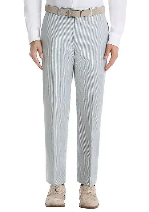 Ralph Lauren Edgewood Men's UltraFlex Classic-Fit Stripe Cotton Pants Blue-32/30 - £35.96 GBP