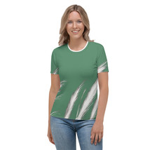 New XS to 3XL Women&#39;s Tee Shirt Premium Jersey Short Sleeve Crew Neck Green - £21.02 GBP