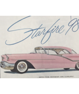 1950s Pink GM Oldsmobile Starfire 98 Advertising Print Ad 9.5&quot; x 12.5&quot; - £10.79 GBP