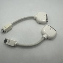 2 Genuine Apple Mini-VGA (Male) to VGA Female Monitor Cable Adapter / M8639G/A - £7.46 GBP