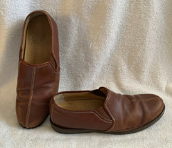 Tommy Bahama Leather Slip On Casual Leather Shoes Mens 9.5 Brown - £30.92 GBP
