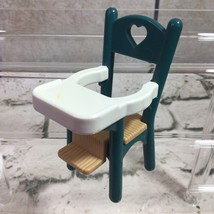 Fisher Price Loving Family Baby Highchair Dark Green Replacement Vintage... - $7.91