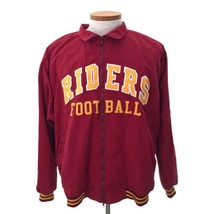 Los Angeles Riders Football Jacket Red Varsity Pullover  Vintage &#39;90s US... - $27.70