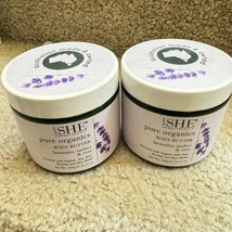 2 X 14.11 oz Om She Aromatherapy Pure Organics Body Butter Lavender, Amber Rose - £27.69 GBP