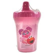 Sesame Street Abby &amp; Elmo 8 oz. Pink Sippy Cup Spill Proof Tumbler - £8.51 GBP