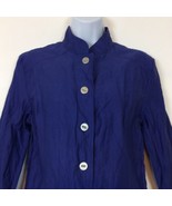 Chico&#39;s Womens Purple Hydrangea Oppulant Oregon Blazer Jacket Size Mediu... - £36.85 GBP