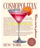 COSMOPOLITAN COCKTAIL DRINK WALL ART  POSTER - ALICE CASTELLO - KRUGERS ... - €16,50 EUR+