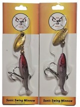 2 Pack Head Hunter (Formerly Renosky) Natural Series Sonic Swing Minnow ... - £12.62 GBP