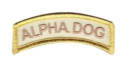 Alpha Dog Tab Rocker Hook Patch (MTD1) - £5.47 GBP