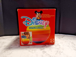 1988 Disney STACK-A-BALL Roly Poly Mickey Mouse Toy Vintage Mattel W/Box... - $23.36