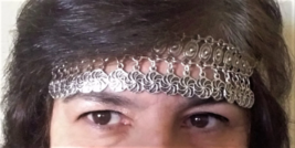 Eternity Forehead Silver Plated Drop, Armenian Headpieces Drop - $58.00