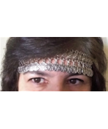 Eternity Forehead Silver Plated Drop, Armenian Headpieces Drop - $78.65 CAD