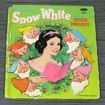 Walt Disney&#39;s SNOW WHITE and THE SEVEN DWARFS  Vintage Tell A Tale Book ... - £7.86 GBP