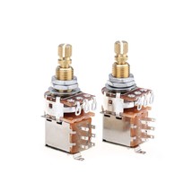 Pro Brass Full Metric Sized Control Pots A250K Push/Push Audio Taper Pot... - $31.99