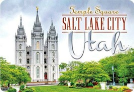 Temple Square Salt Lake City Utah Double Sided 3D Key Chain - $6.99