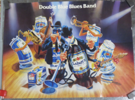 VTG Labatt’s Double Blue Blues Band Beer Poster – 18x24 Jazz Music Theme - $548.17 MXN