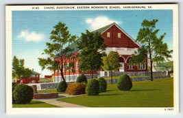 Chapel Auditorium Eastern Mennonite School Harrisonburg Virginia Postcar... - $11.40