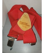 Vintage Popular Mechanics Red Suspenders Braced Hipster Farmer USA Made  - $34.04 CAD
